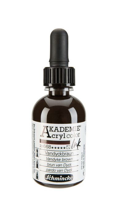 Hovedbilde Schmincke Akademie 50ml. ink Vandyke brown