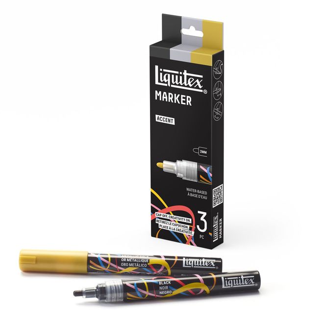 Hovedbilde LIQUITEX MARKER SET 3X2MM ACCENT