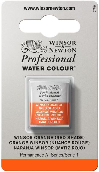 WINSOR ORANGE RED SH HALV PAN W&N pwc