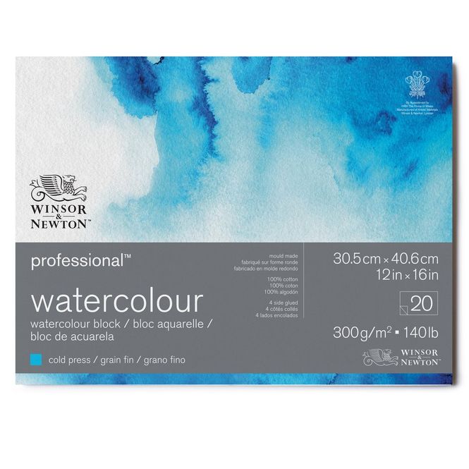 Hovedbilde W&N PROFESSIONAL WATERCOLOUR BLK COLD 300 31X41 ...