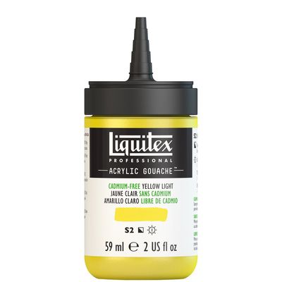 CADMIUM FREE YELLOW LIGHT 59ML LQX PRO ACRYLIC GOUACHE