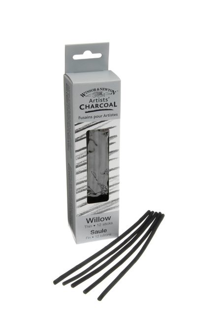 Hovedbilde W&N WILLOW CHARCOAL THIN 12ST