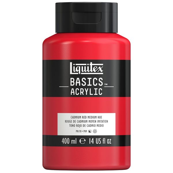CADMIUM RED MEDIUM HUE 400ML LQX BASICS