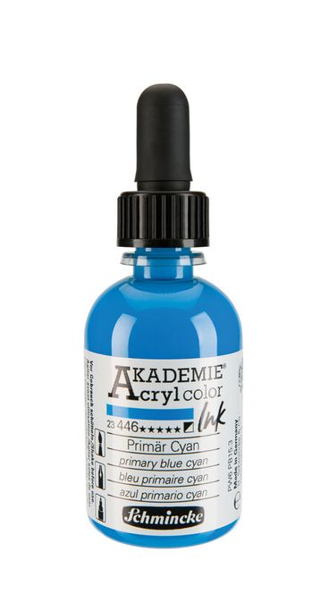 Hovedbilde Schmincke Akademie 50ml. ink primary blue cyan
