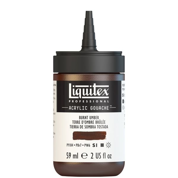 BURNT UMBER 59ML LQX PRO ACRYLIC GOUACHE