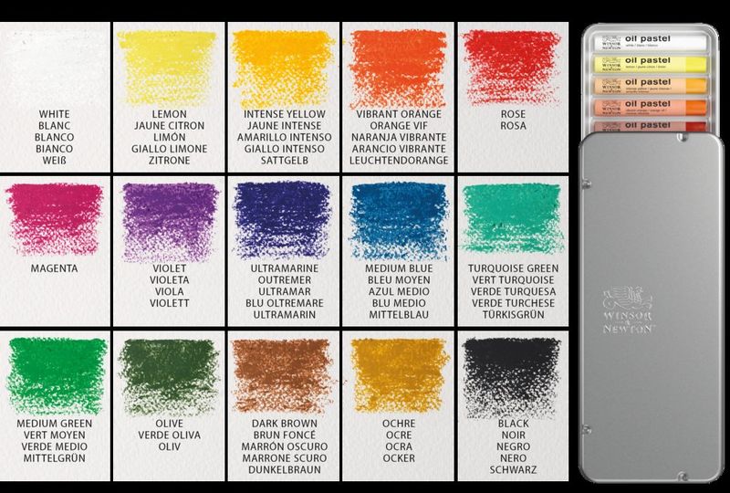 W&N OLJEPASTEL SETT 15 STK