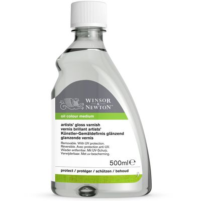 W&N ARTISTS' OIL ADDITIVE 500ML BTL GLOSS VARNISH V3
