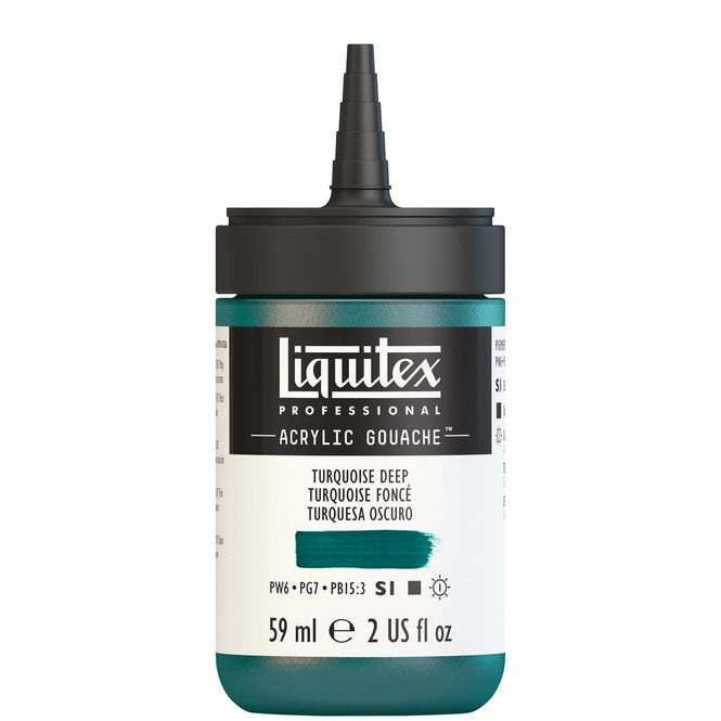 Hovedbilde TURQUOISE DEEP 59ML LQX PRO ACRYLIC GOUACHE