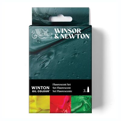 W&N WINTON OIL COLOUR 3X37ML TUBES FLUORESCENT SET