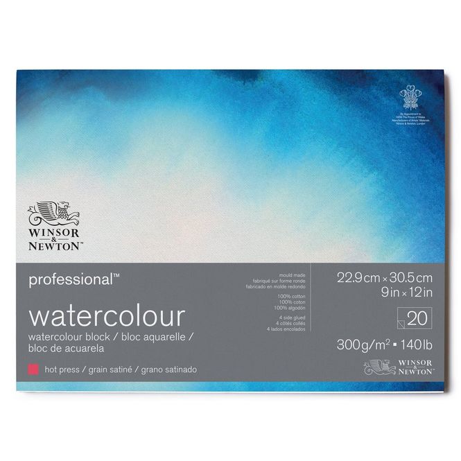 Hovedbilde W&N PROFESSIONAL WATERCOLOUR BLK HOT 300 23X30,5 ...