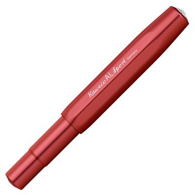 Kaweco AL Sport Fyllepenn – F 0.7mm – Deep Red