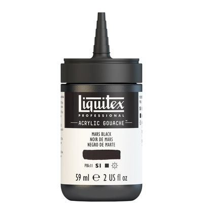 MARS BLACK 59ML LQX PRO ACRYLIC GOUACHE