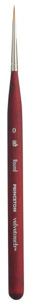 Princeton Velvetouch Synthetic Short Handle Mini Round Size 0 PG