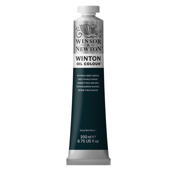 PHTHALO DEEP GREEN W&N WINTON OIL 200ML TUBE