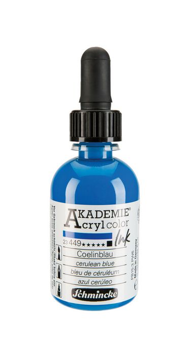 Hovedbilde Schmincke Akademie 50ml. ink cerulean blue
