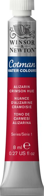 Hovedbilde ALIZARIN CRIMSON HUE 8ML TUBE W&N COTMAN