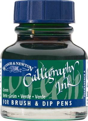GREEN 30ML W&N CALLIGRAPHY INK