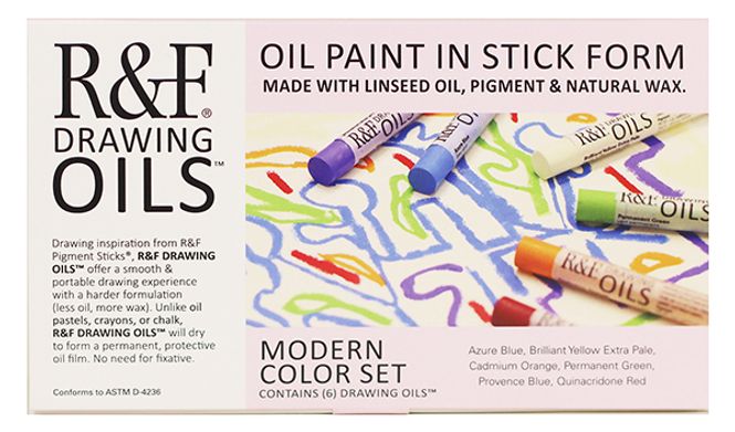 Hovedbilde R&F - Drawing OIl 12ml Modern Color Set with 6 ...