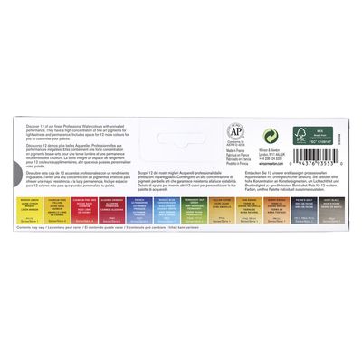 W&N PROFESSIONAL WATERCOLOUR 12 HP CUSTOMISABLE TRAVEL TIN