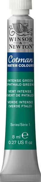 INTENSE GREEN 8ML TUBE W&N COTMAN