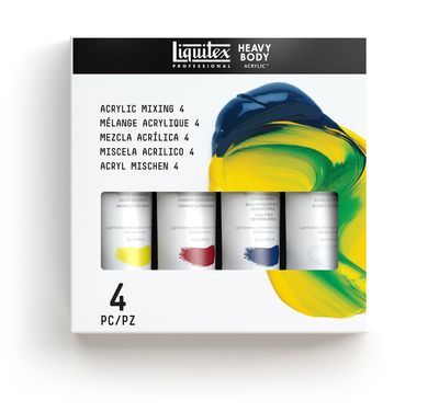 LIQUITEX PRO HEAVY BODY ACRYLIC MIXING SET 4X59ML