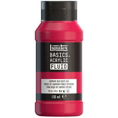 CADMIUM RED DEEP HUE 118ML LQX BASICS FLUID