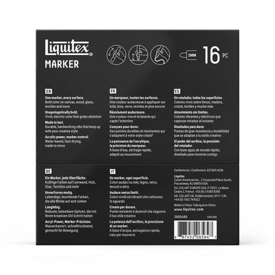 LIQUITEX MARKER SET 16X2MM EXPRESSION
