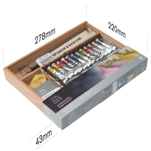 W&N PROFESSIONAL WATERCOLOUR 12 TUBE STUDIO CASE