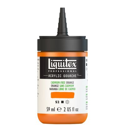 CADMIUM FREE ORANGE 59ML LQX PRO ACRYLIC GOUACHE
